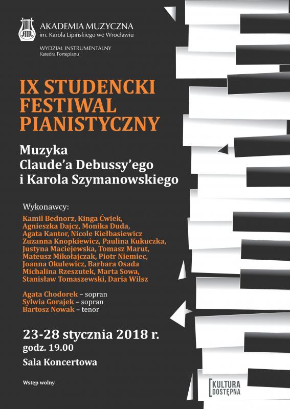 IX Studencki Festiwal Pianistyczny