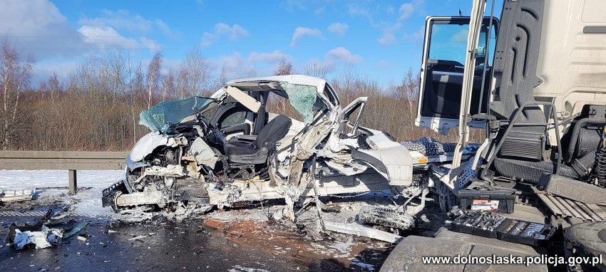 Tragiczny wypadek na obwodnicy Bolkowa. Nie yje kierowca lawety